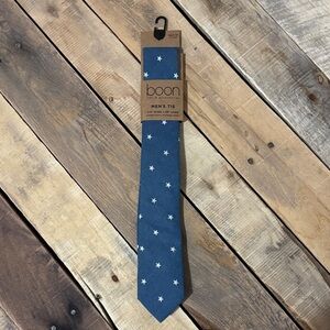 Navy Star Pattern Men's Tie